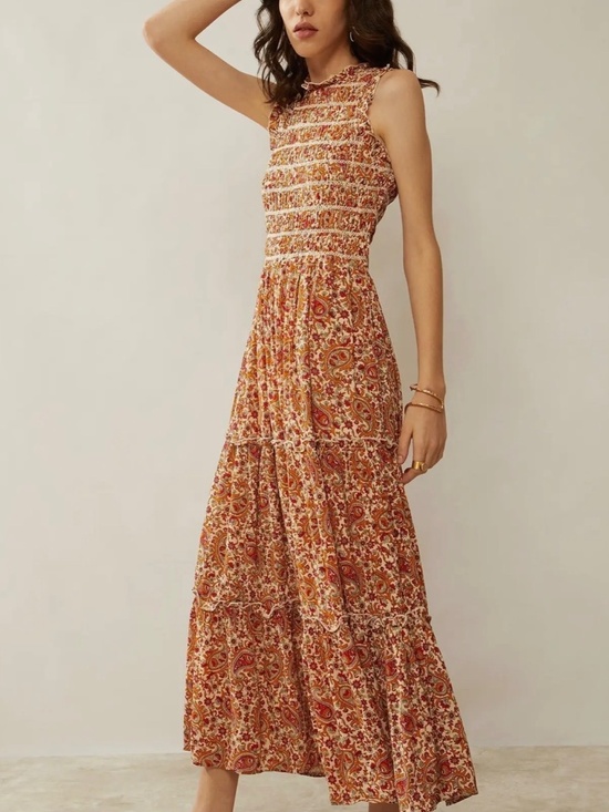 Myra Dresses & Skirts - Bohera Nikki Reyn Paisley Ruffle Dress